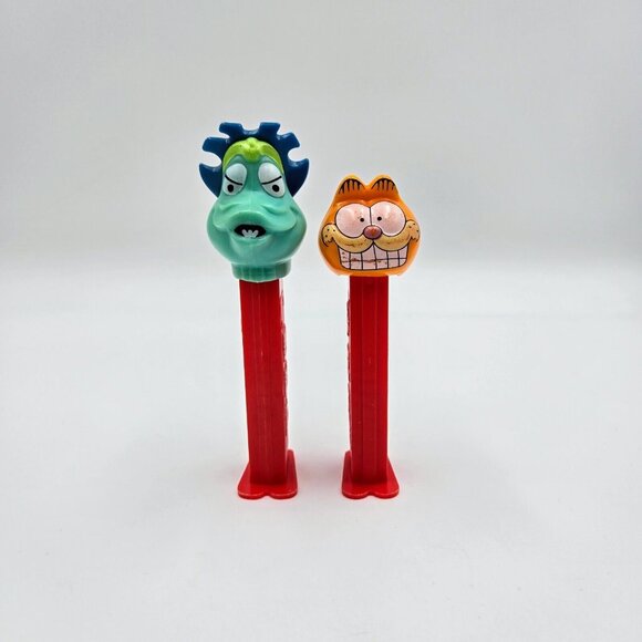 Garfield And Monster Pez Dispensers Made In Slovenia & Hungary Red Orange Read - Picture 2 of 14